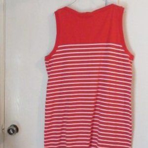 Liz Claiborne Half Sleeve Striped Mysterious Green Dress Size XS